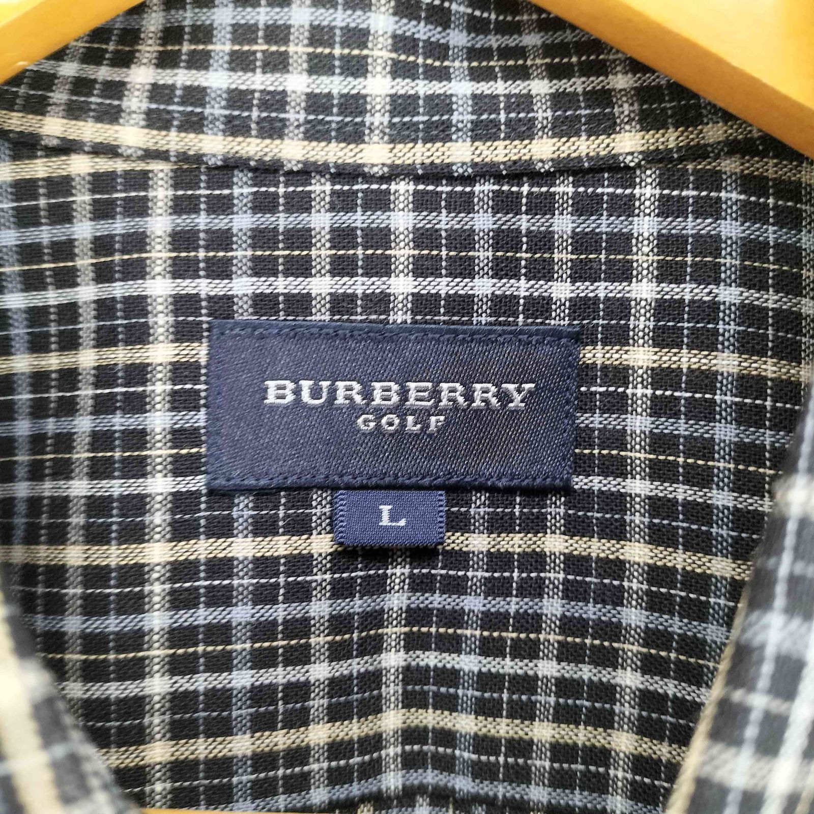 限定セール，正規品 バーバリーゴルフ BURBERRY GOLF チェック柄 刺繍
