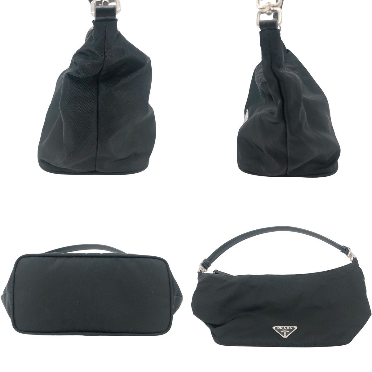 中古】 PRADA プラダ アクセサリーポーチ BR1267 サフィアーノ 