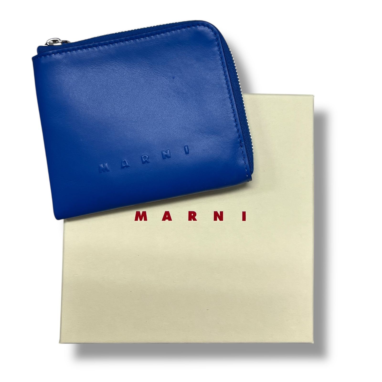 国内正規 参考上代66000円 MARNI 24AW Zip Around Wallet ジップ