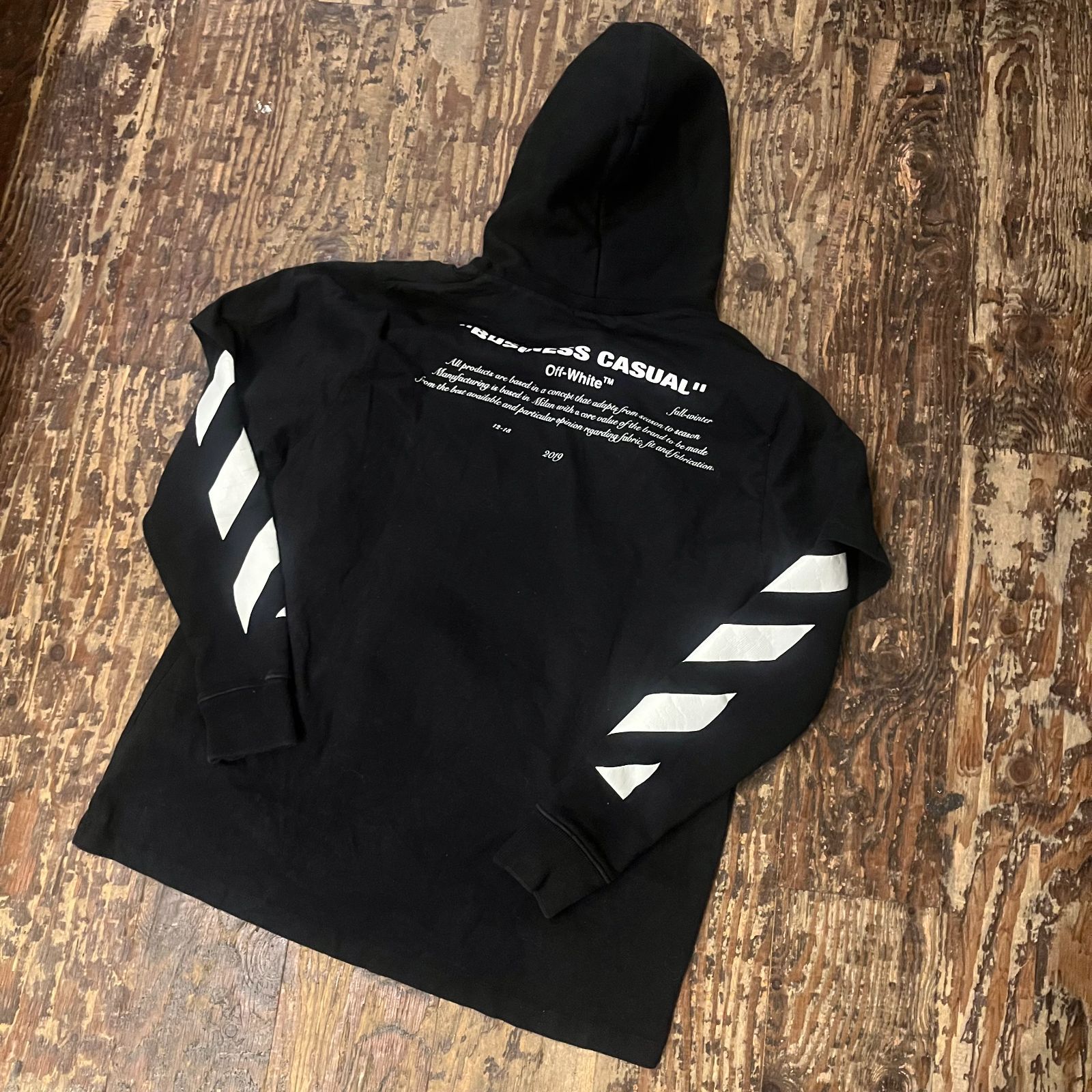 off-white オフホワイト 18AW BERNINI LAYERED HOODIE SIZE.S 