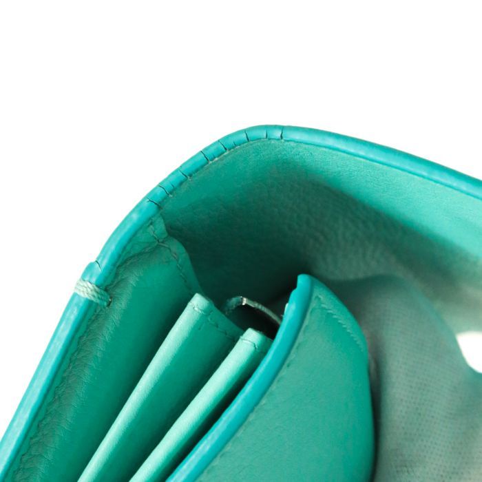 Tiffany & Co. ターコイズとアイボリーのバイカラー長財布
