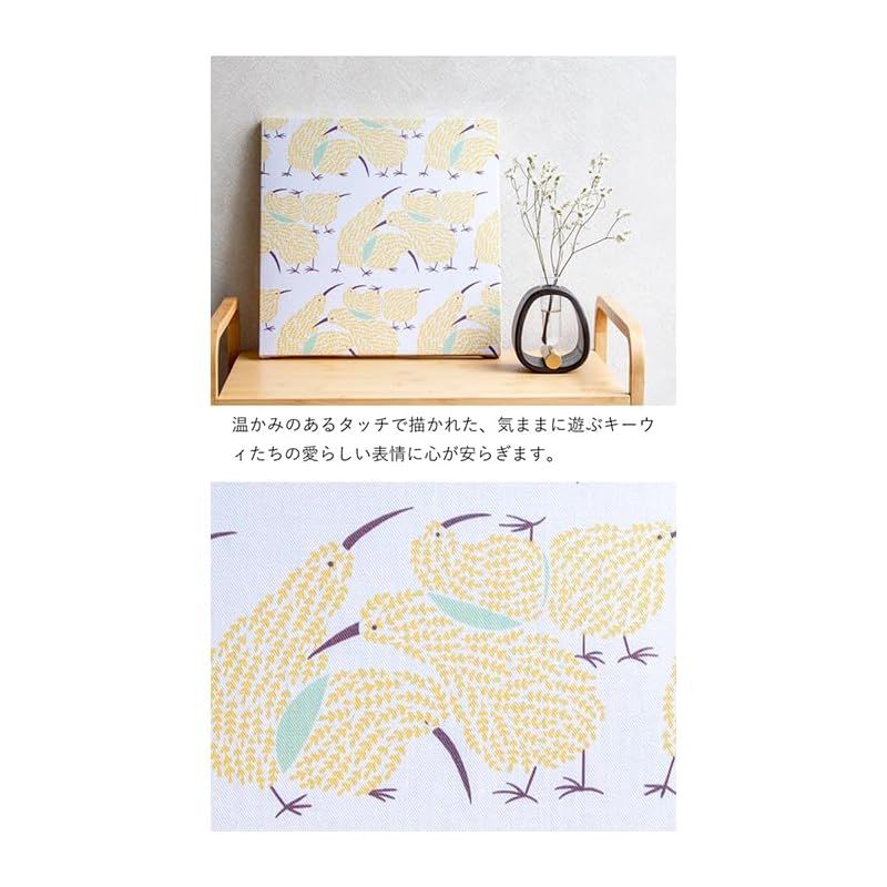 ファブリックパネル 30×30cm キーウィ 鳥 アートパネル 正方形 北欧 インテリア TALLINNNEXPO_COM