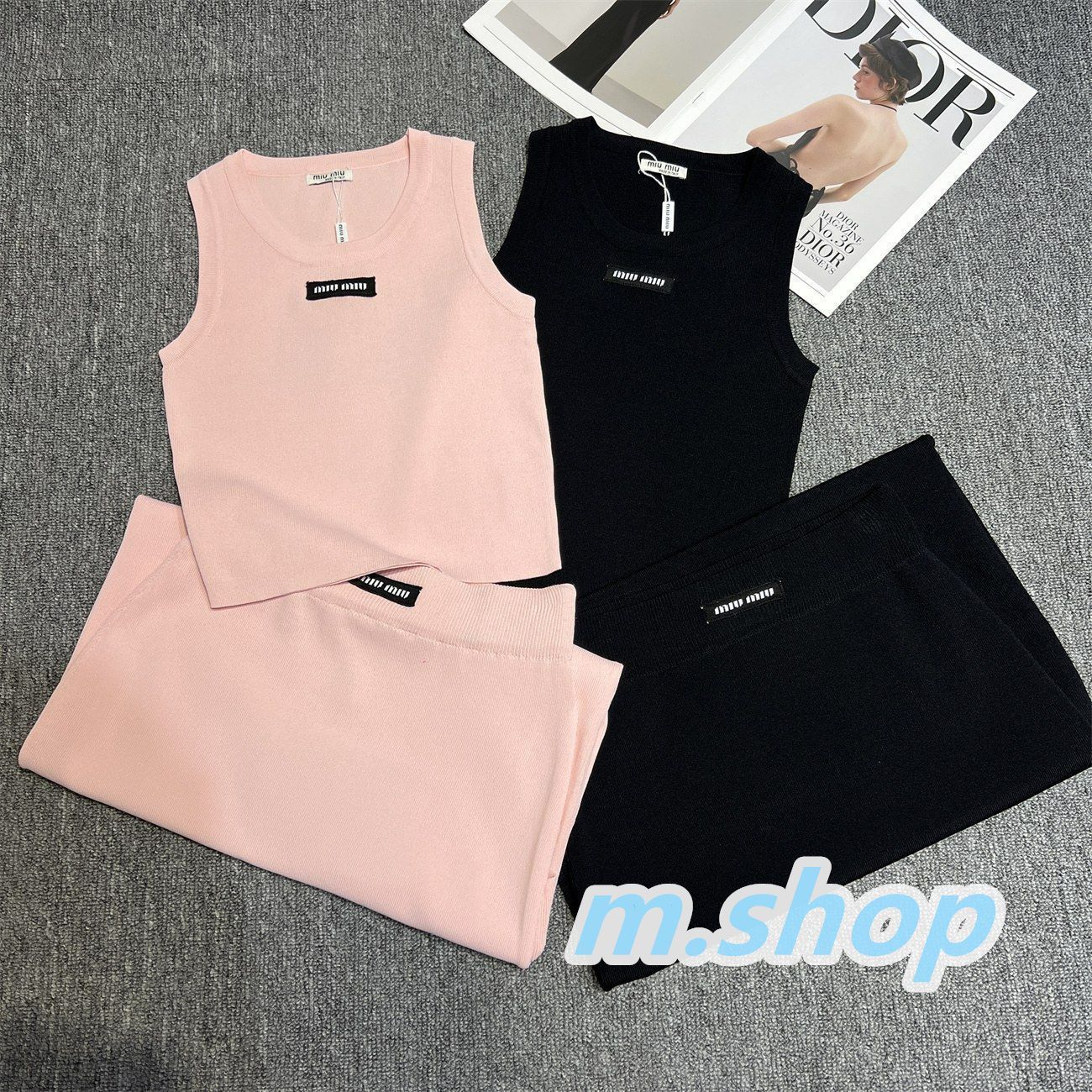 ☆新品☆miumiuタンクトップトップハイウエストバッグヒップ 