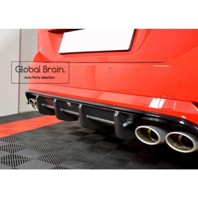 ゴルフ7 リア ディフューザー スプリッター エアロ カナード GTi MK7 2013-16y スポイラー ウイング ☆NEW☆ ゴルフ7 リア ディフューザー スプリッター エアロ カナード