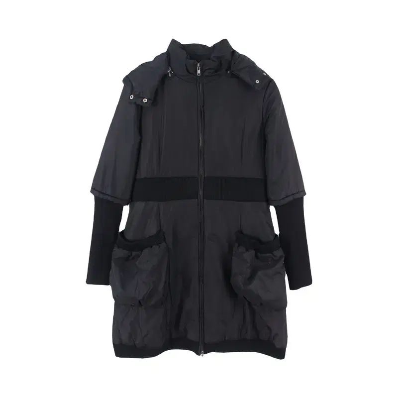 クロエ WOMEN - M コットン ポリ フード ジップアップ ダウン コート