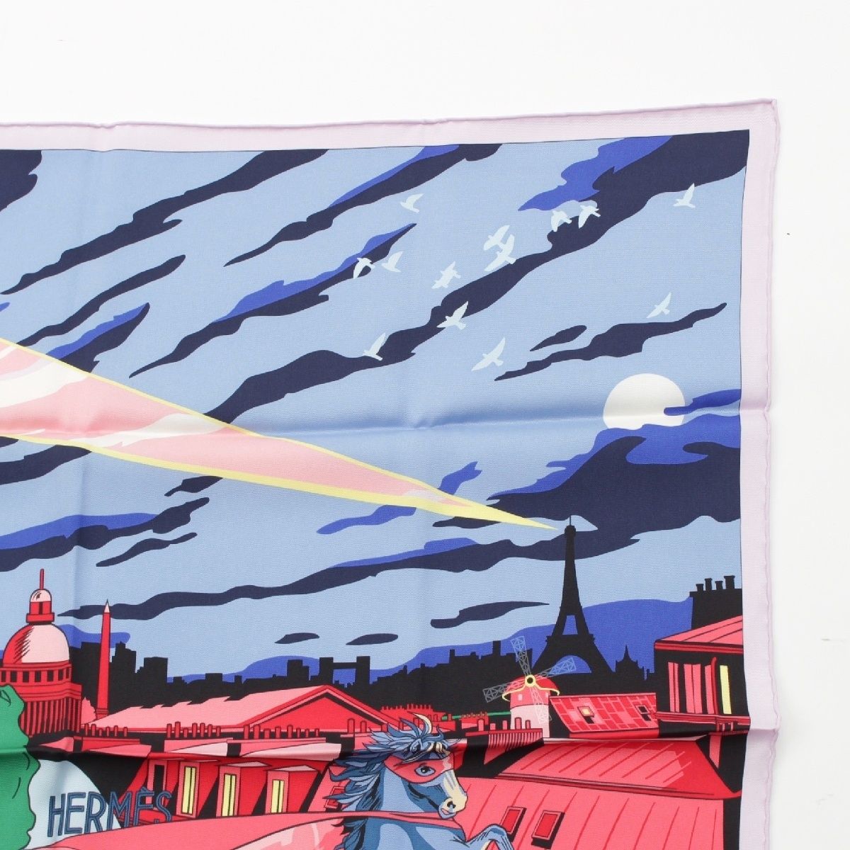 ミッドナイトフォーブル エルメス カレ70 HERMES 〔未使用品〕HERMES/エルメス カレ70“MINUIT AU FAUBOURG
