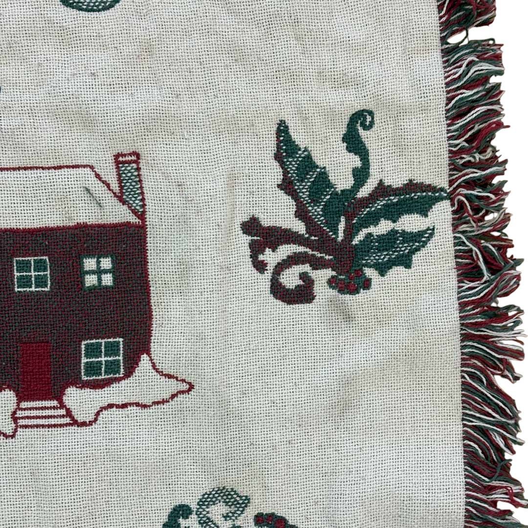 vintageラグ カーペット くるみ割り人形 ソックス クリスマス 1968