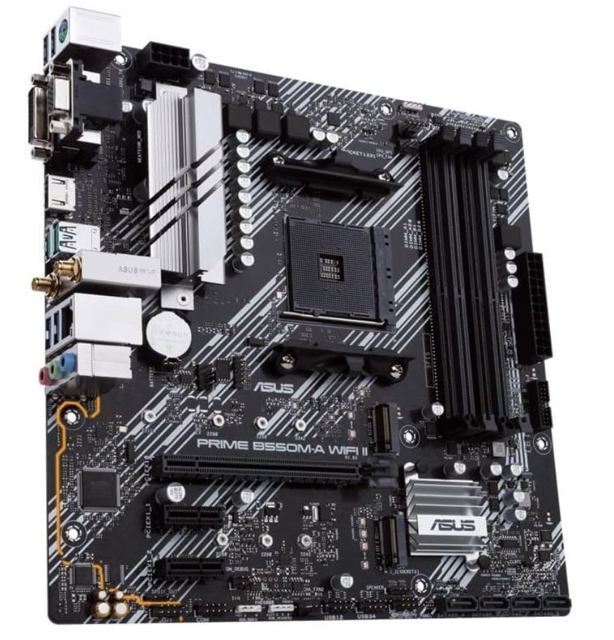 ASUS PRIME B 550 M A WIFI II AMD Ryzen 5000シリーズ AM 4 対応 搭載 mATX マザーボード 品