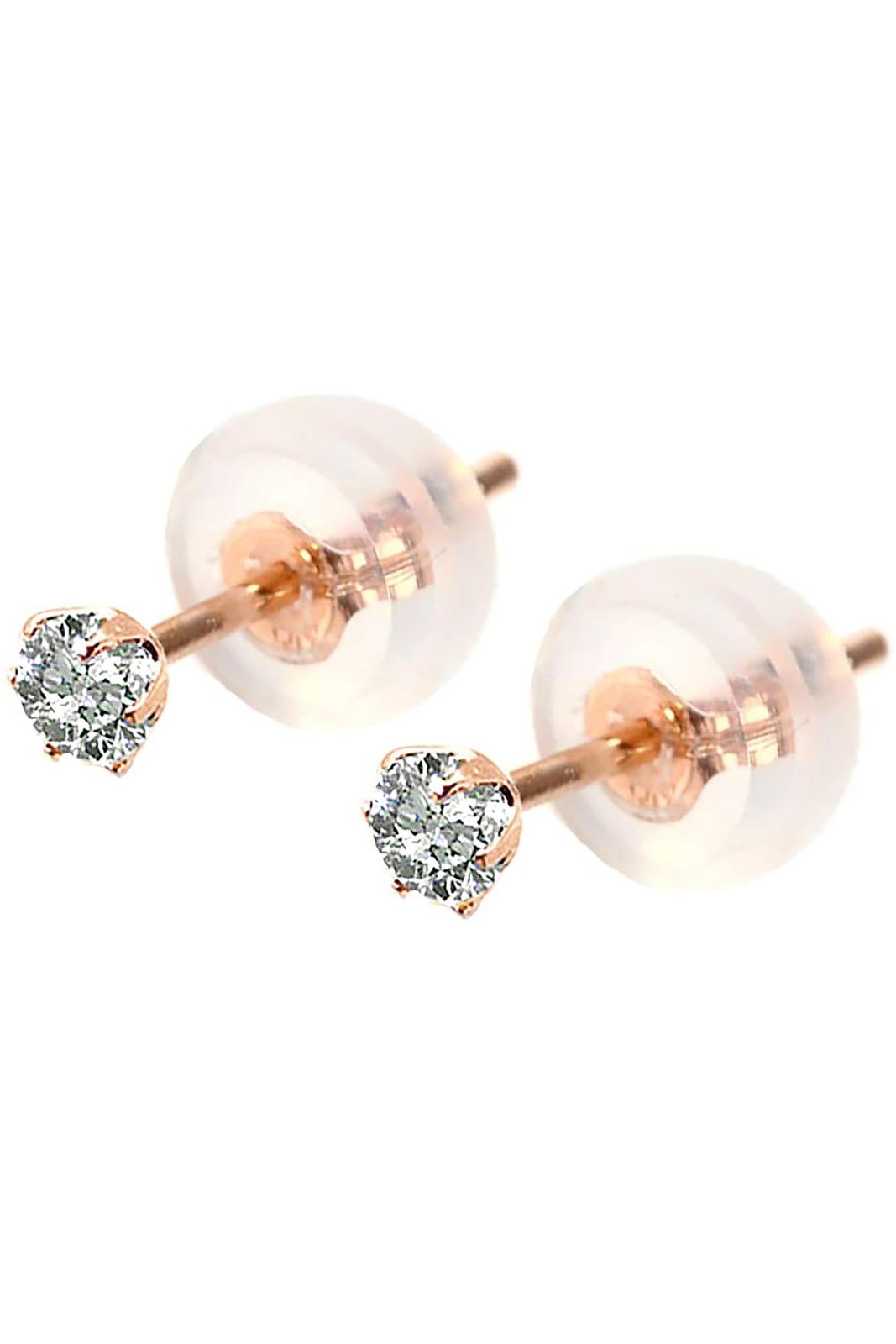 PLUSTER ピアス レディース ダイヤモンド 天然ダイヤ 0.1カラット スタッドピアス キャッチ付 ギフトボックス付き ジュエリー プラスター