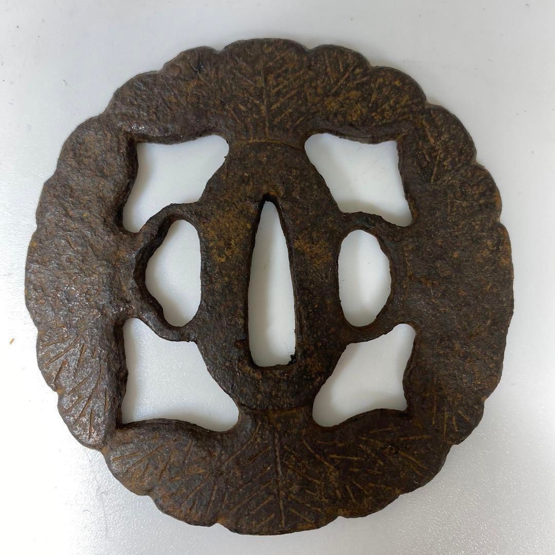 江戸時代 透鍔4点 327g 東里6-1120① 江戸時代 透鍔4