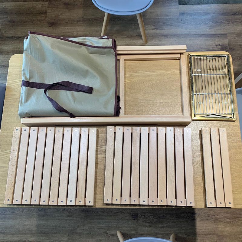 スライド式木製BBQテーブル キャンプ用品