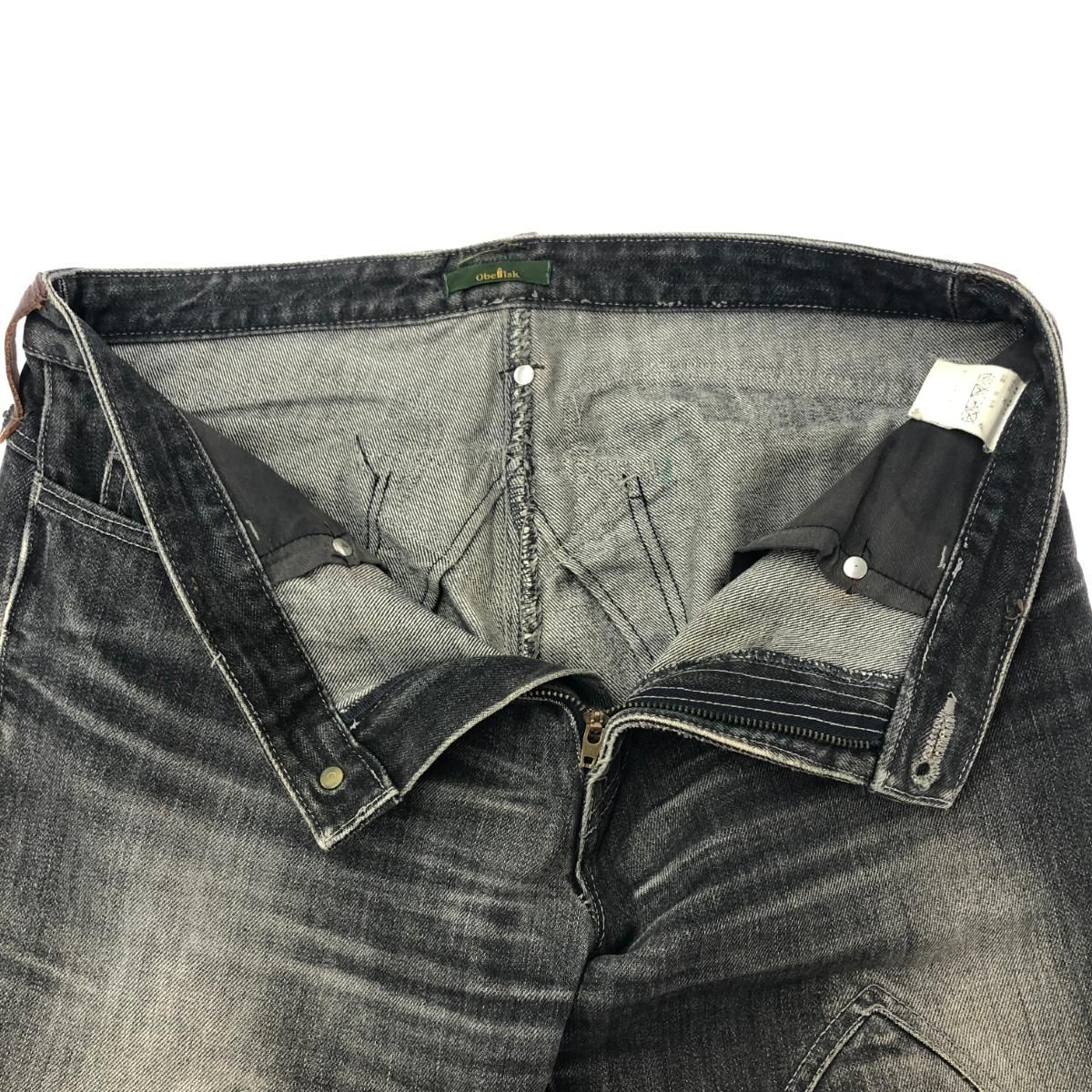 obelisk オベリスク デニム パンツ サイズ:30 グレー メンズ