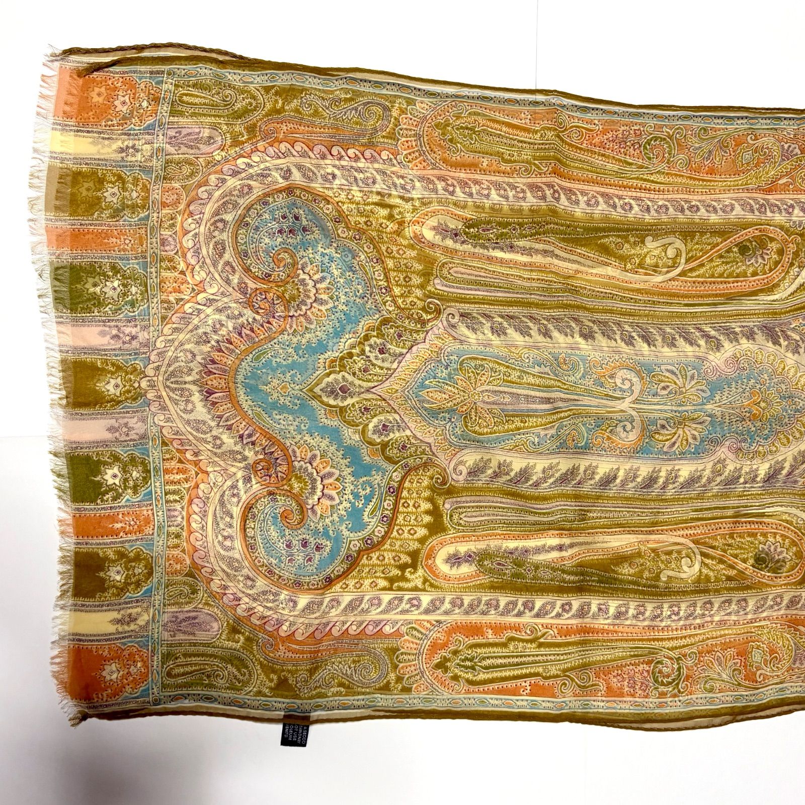 ETRO ペイズリー柄 大判ストール ETRO エトロ 大判ペイズリー柄 ストール - メルカリ