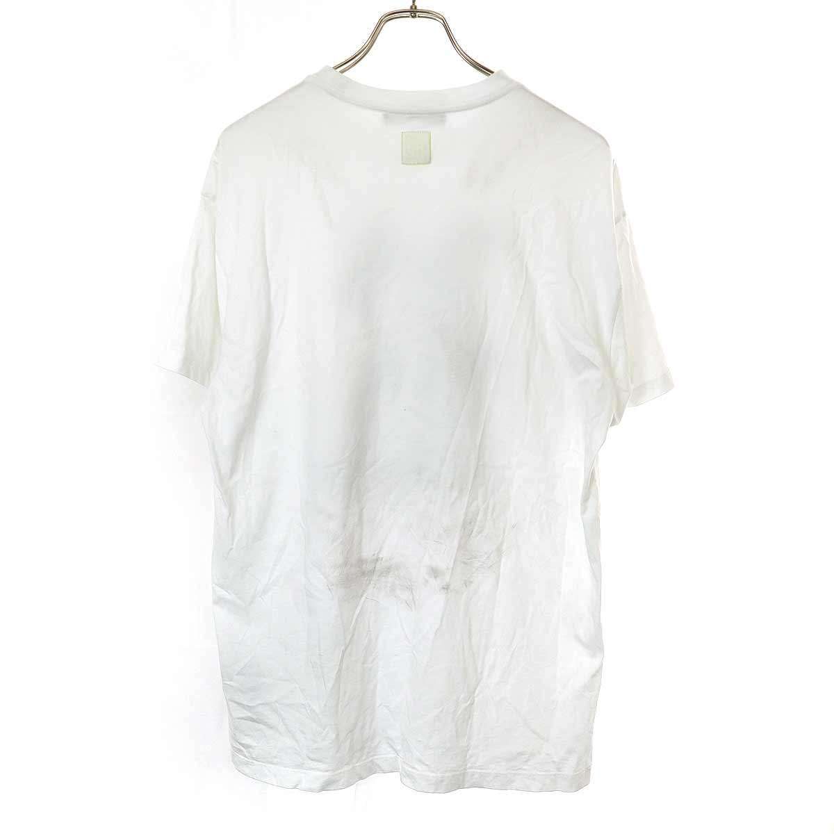 RAF SIMONS ラフシモンズ 23SS RロゴプリントTシャツ 231-120 ホワイト