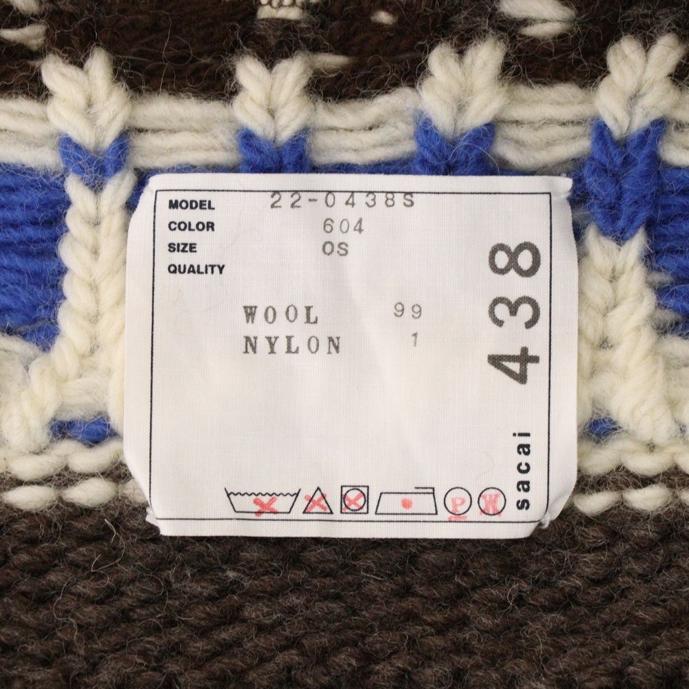 Sacai (サカイ) 22AW ニットベスト フリンジ付き Sacai (サカイ) 22AW ニットベスト フリンジ付き Sacai (サカイ) 22AW