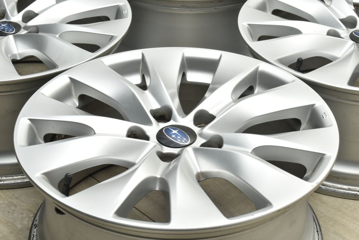 良好品】スバル B4 レガシィ 純正 17in 7.5J +55 PCD114.3 4本セット 