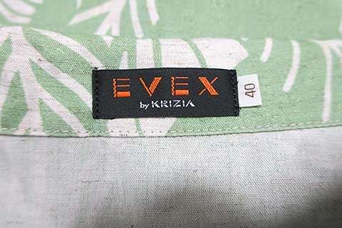 【新古品】【未使用】EVEX by KRIZIA  エヴェックスバイクリツィア トップス ナチュラルリネンシャツ サイズ40＿s-0605-r26 新古品】【未使用】EVEX by KRIZIA エヴェックスバイクリツィア
