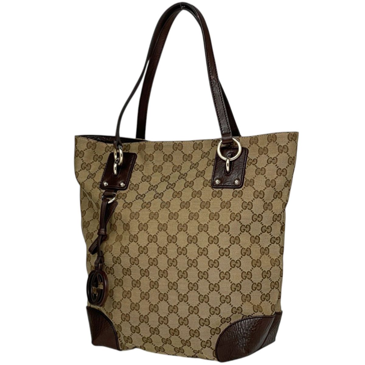グッチ GUCCI GG柄 トートバッグ ショルダーバッグ トートバッグ GG GUCCI GG柄 キャンバス トートバッグ ブラウン