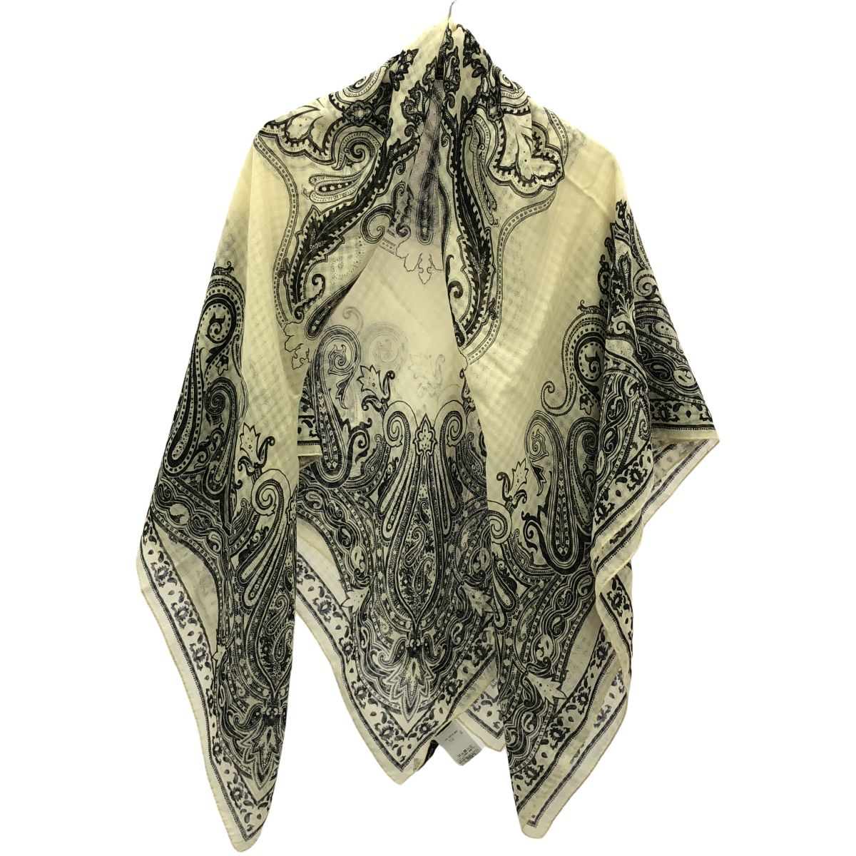 ETRO エトロ ウールシルク 大判ストール ペイズリー スカーフ ロング エトロ ETRO ウールシルク ロングストール ETRO エトロ ウール