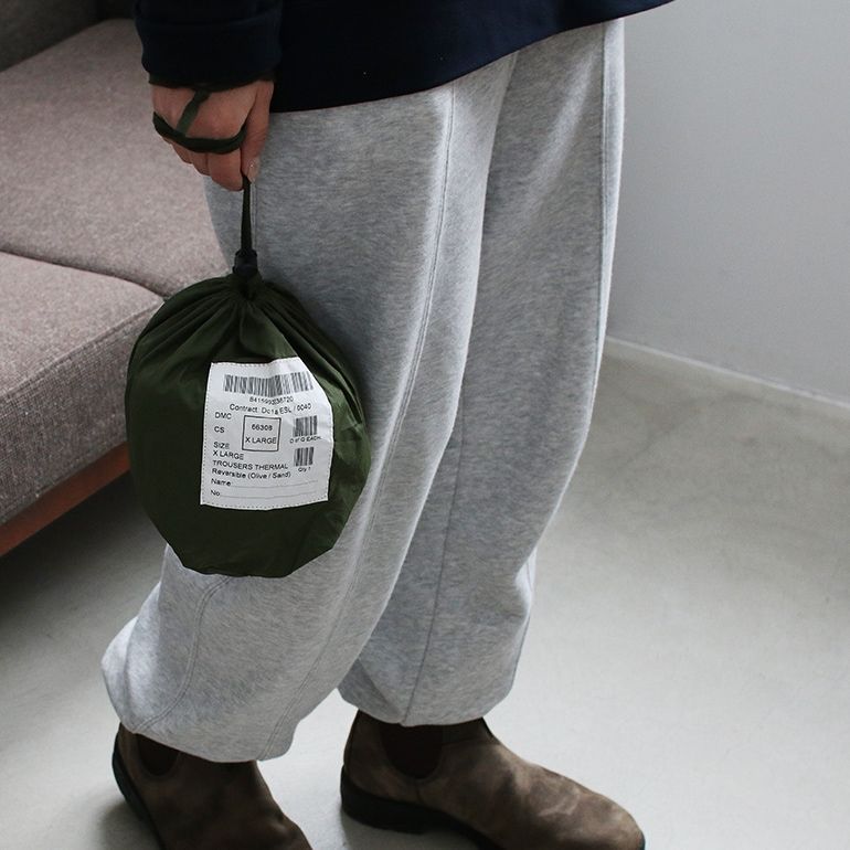 USED イギリス軍 サーマルパンツ用ポーチ グリーン ナイロン