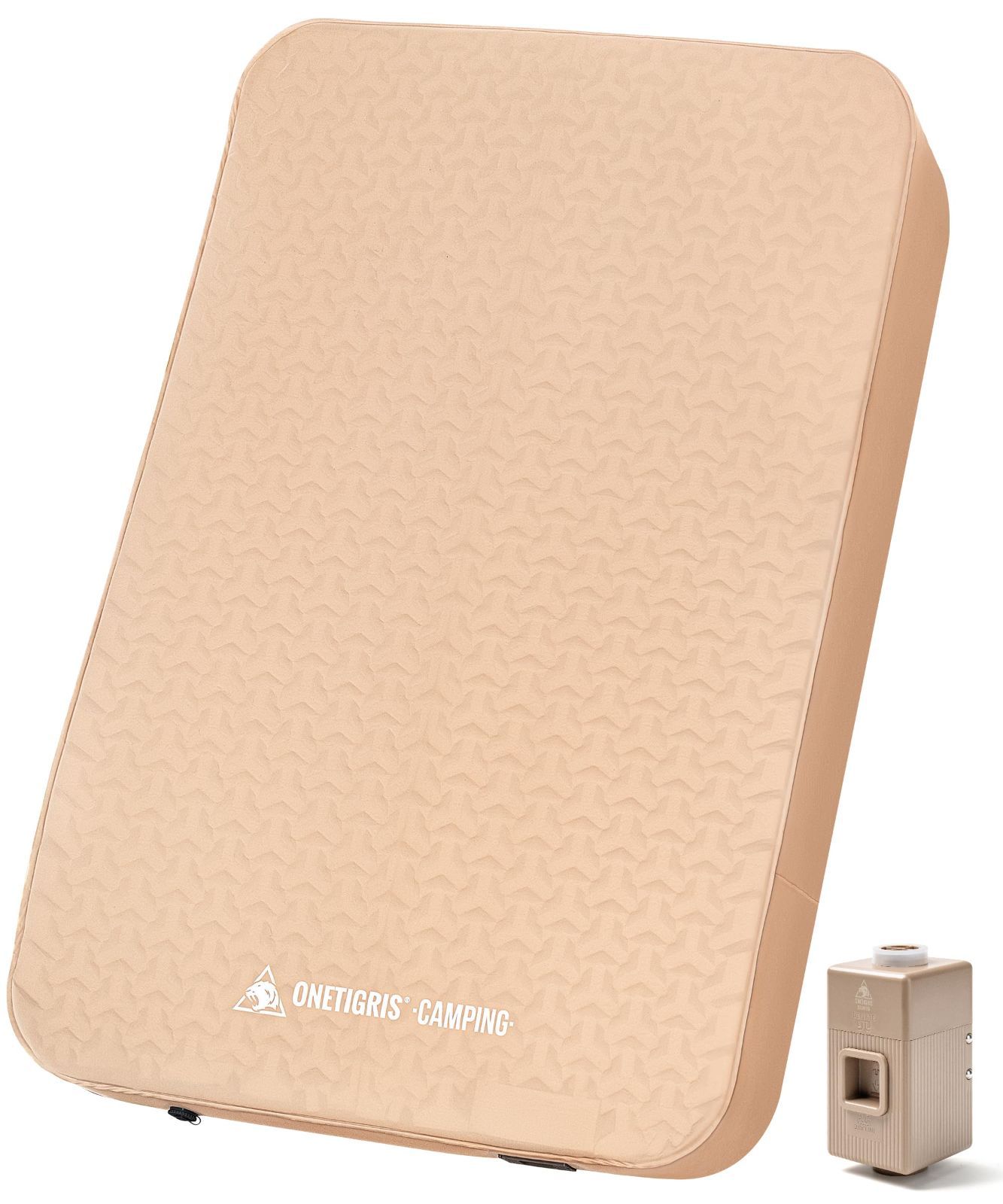 アウトドアマットレス 2人用 高弾性スポンジ 10cm 厚 電動ポンプ内蔵 静音 無臭 高R値 インフレーターマット 耐荷重200kg 軽量 PRO コンパクト収納 滑り止め加工 オールシーズン DYNISLAND 201 132cm キャンプ On