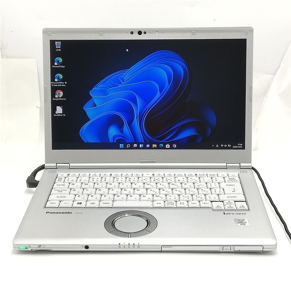 2020年製 Wi-Fi有 パナソニック ノートパソコン LV9TDKVS 第10世代 Core i7 10810U 16GB 高速SSD 無線 Windows11 Office 即使用可