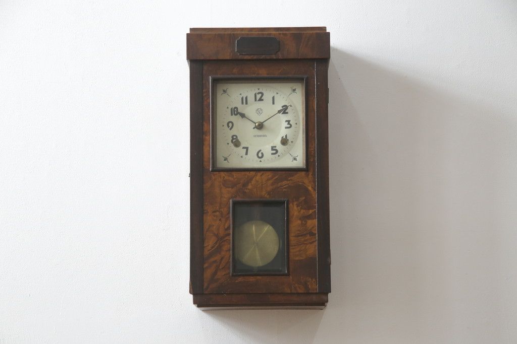 英計舎 ボンボン時計 振り子時計 柱時計 昭和レトロ 三工舎 ボンボン