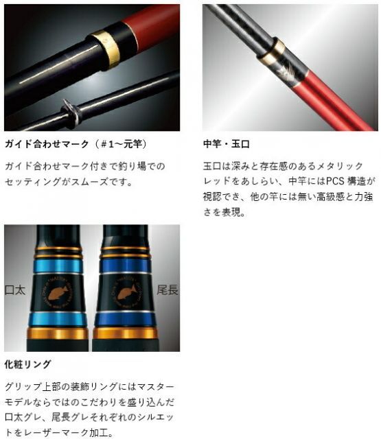 磯竿 がまかつ がま磯 マスターモデル2 尾長 MH-53 /gamakatsu - メルカリ
