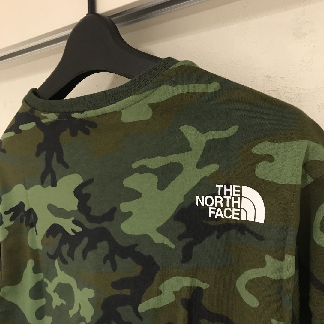 THE NORTH FACE NT12082 カモフラTシャツ ザノースフェイス THE NORTH FACE カットソー Tシャツ クルー