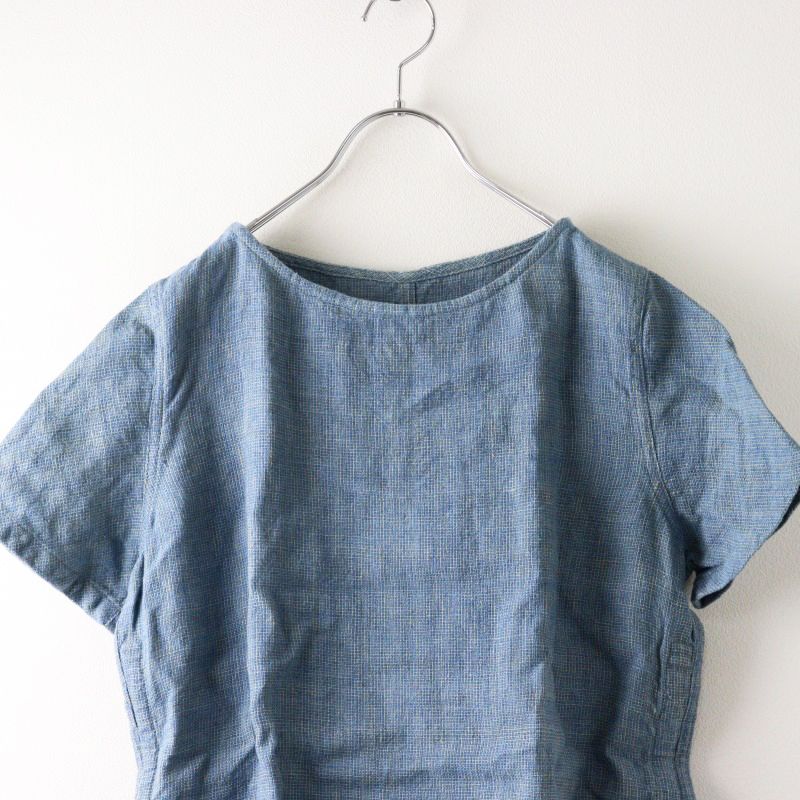 うさと USAATO 手織り 手紡ぎ 天然草木染め フレアプルオーバー