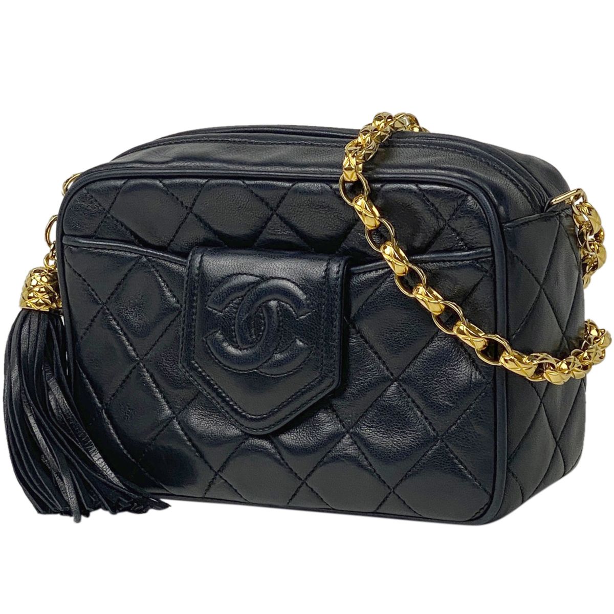 シャネル CHANEL ココマーク フリンジ チェーン ショルダーバッグ 