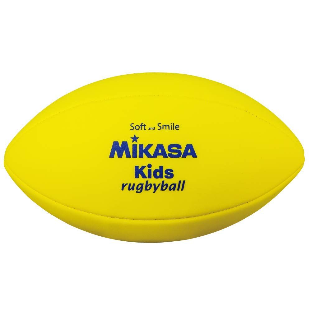 ミカサ MIKASA 日本学校体育研究連合会認定 スマイルラグビーボール 小学生用 EVA素材 重量約150ｇ イエロー KR-Y 推奨内圧0.07 kgf