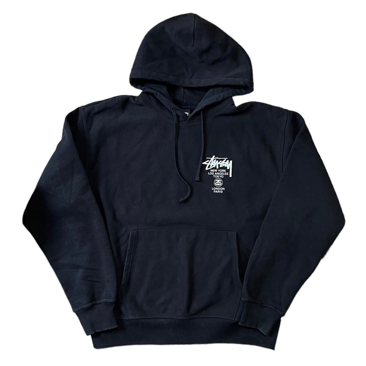 STUSSY ステューシー WORLD TOUR HOODIE ワールドツアープリントプル 