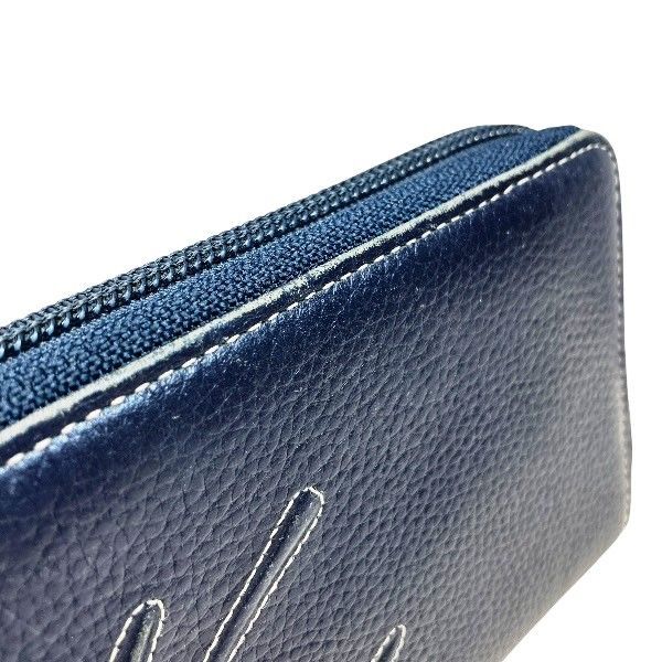 ネイビー レザー