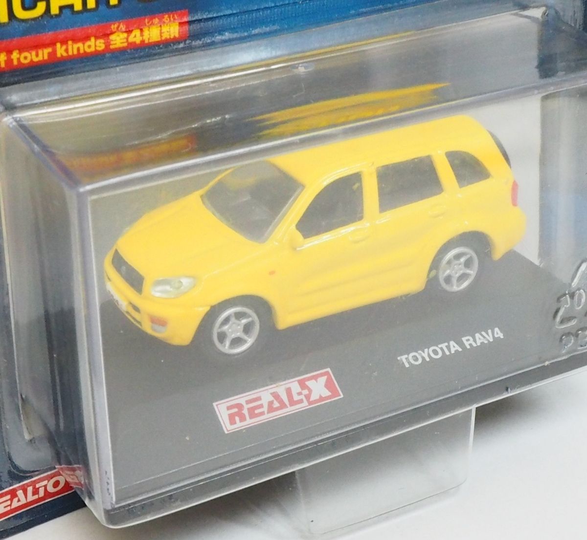 REAL-X【トヨタTOYOTA RAV-4黄色イエロー】ダイキャスト1/72