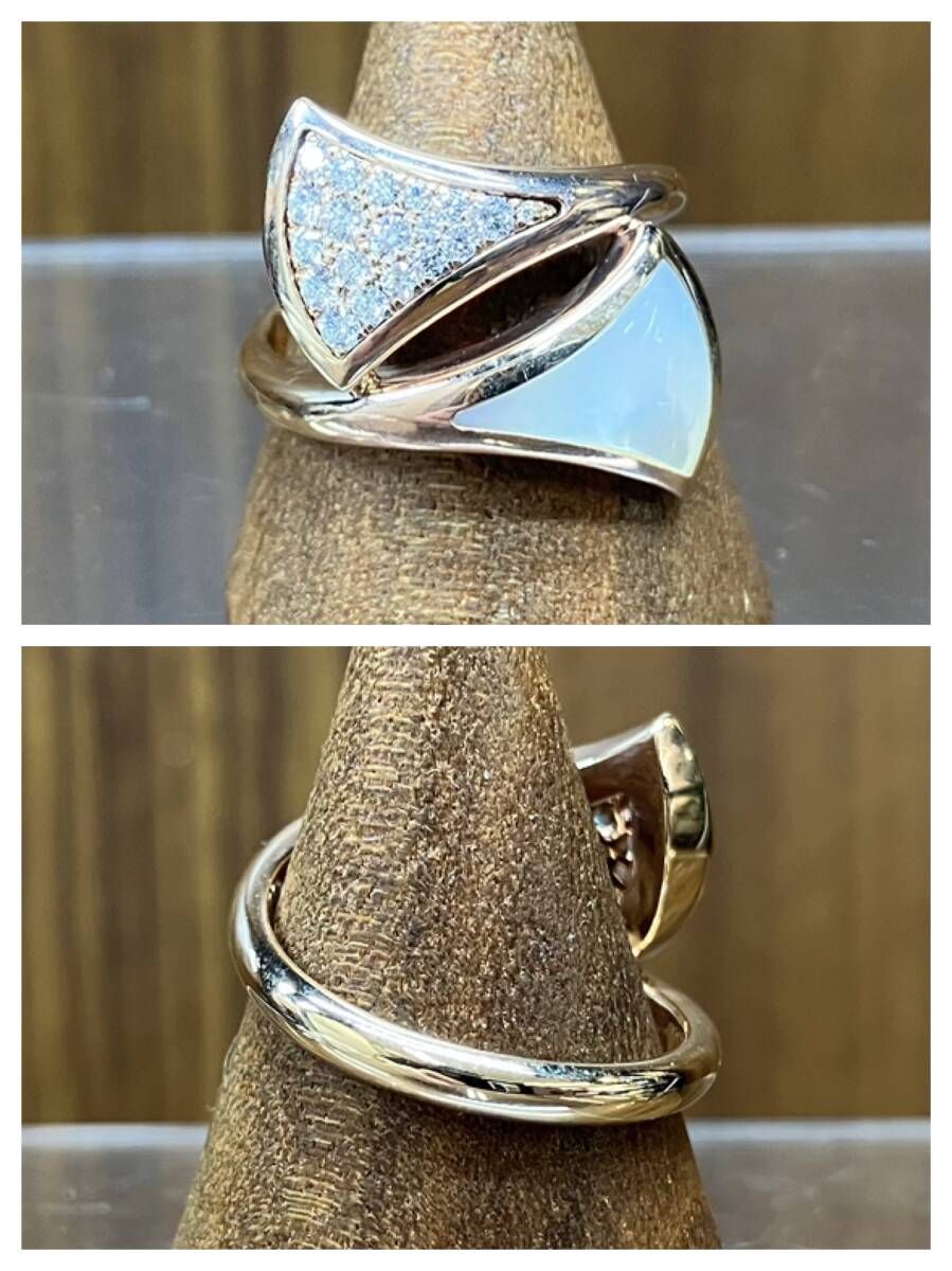 BVLGARI ブルガリ 750 ダイヤモンド ディーヴァ ドリーム リング BVLGARI ブルガリ リング 指輪 ディーヴァ ドリーム K18WG