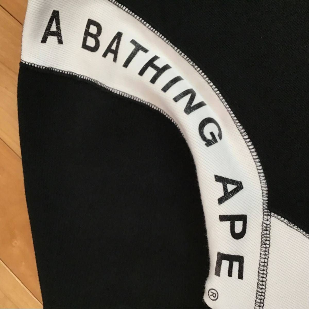 BAPE LOGO プルオーバー パーカー Lサイズ black a bathing ape 