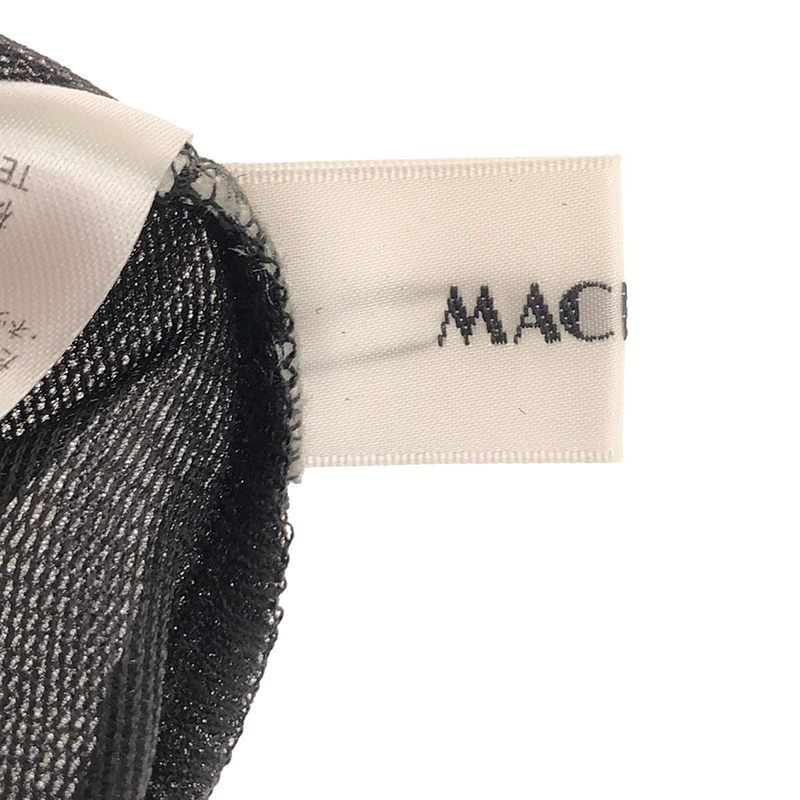 【美品】  MACHATT / マチャット | シアーダンボールトップス ブラウス | F | ブラック/ゴールド | レディース 美品】 MACHATT / マチャット | シアーダンボールトップス