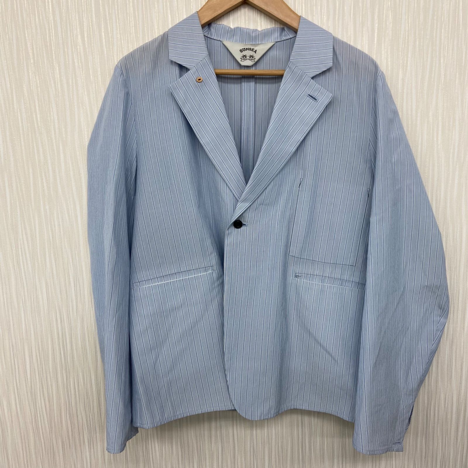 SUNSEA サンシー パジャマジャケット ストライプ 17SS 服(ME70-1556 