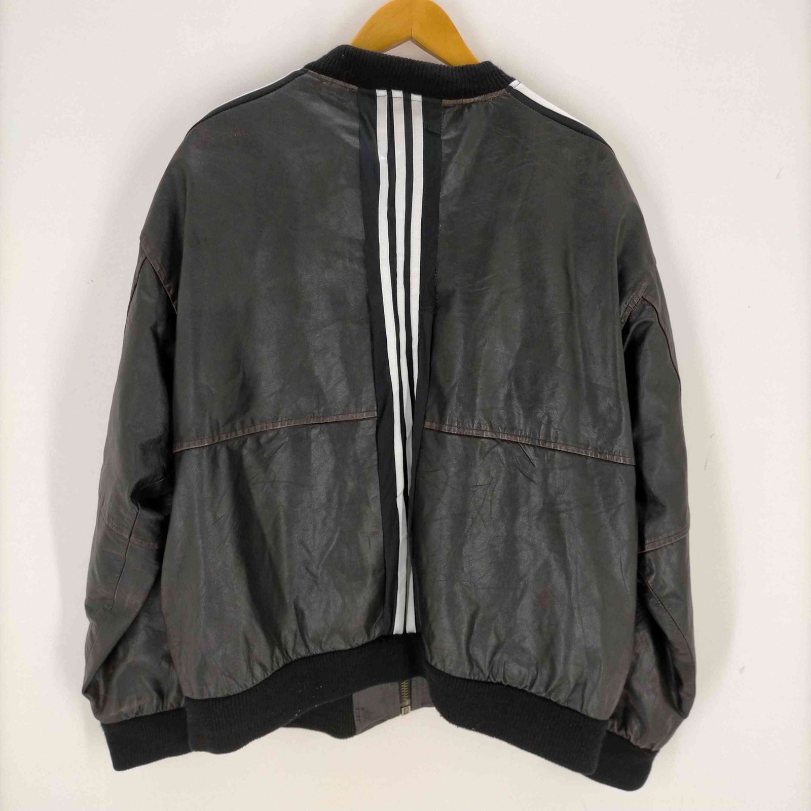 ユーズドフルギ USED古着 ADIDAS AYNE リメイク レザー トラック