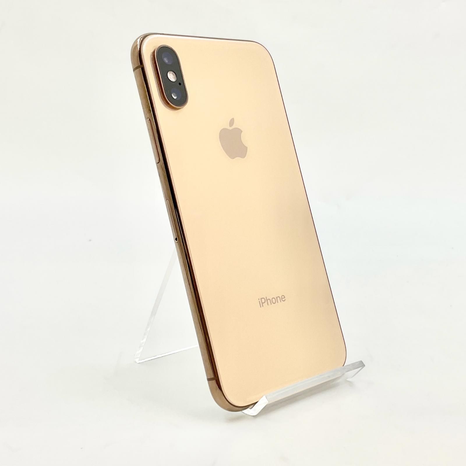 iPhone XS 64GB ゴールド docomo 白ロム 動作 済 71% 全額返金保証 最速発送