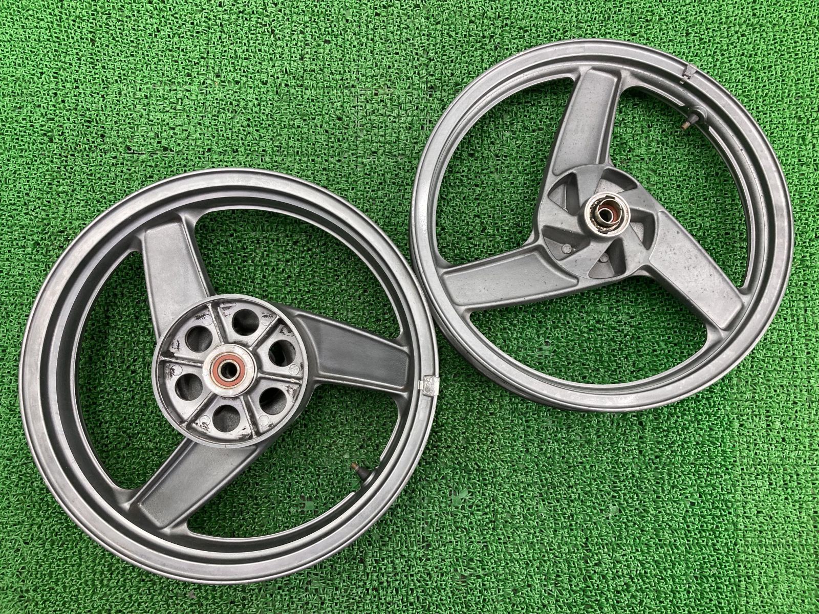 はこぽす ZZ-R250 ホイール 前後 F-1266/R-1267 カワサキ 純正 中古 バイク 部品 EX250H F-1266 R-1267  ZZR250 セット 曲がり無し 車検 Genuine 7198.20円 オートバイパーツ