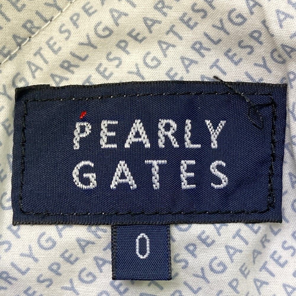サイズ：0 PEARLY GATES パーリーゲイツ  ストレッチ　ロングパンツ ロゴ総柄 ネイビー系 [240101469303] ゴルフウェア レディース ストスト PEARLY GATES パーリーゲイツ ストレッチ ロングパンツ ロゴ総柄