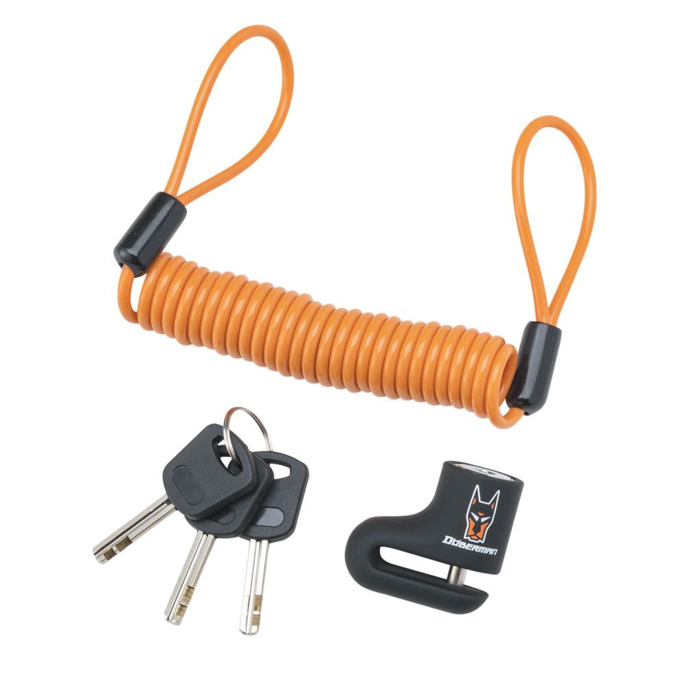 DBL-010 ドーベルマン ディスクロック スパイラルワイヤーつき Sサイズ ナンカイ