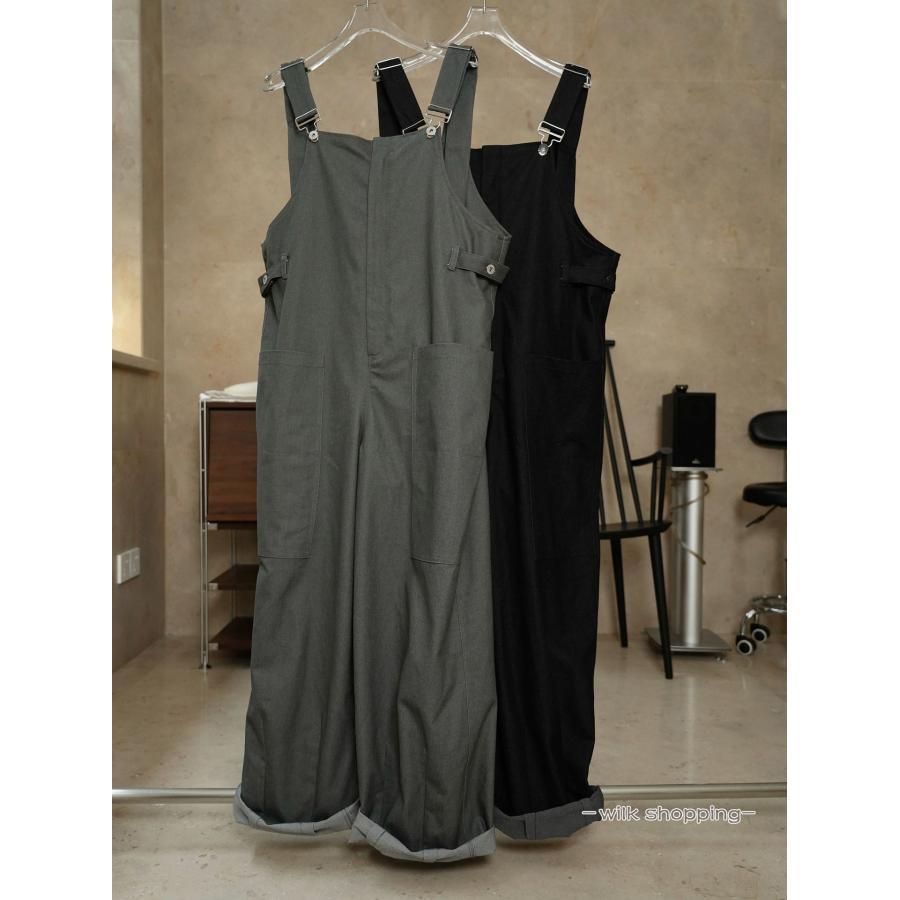 サロペット オーバーオール レディース 黒 デニム パンツ コーデ 20代