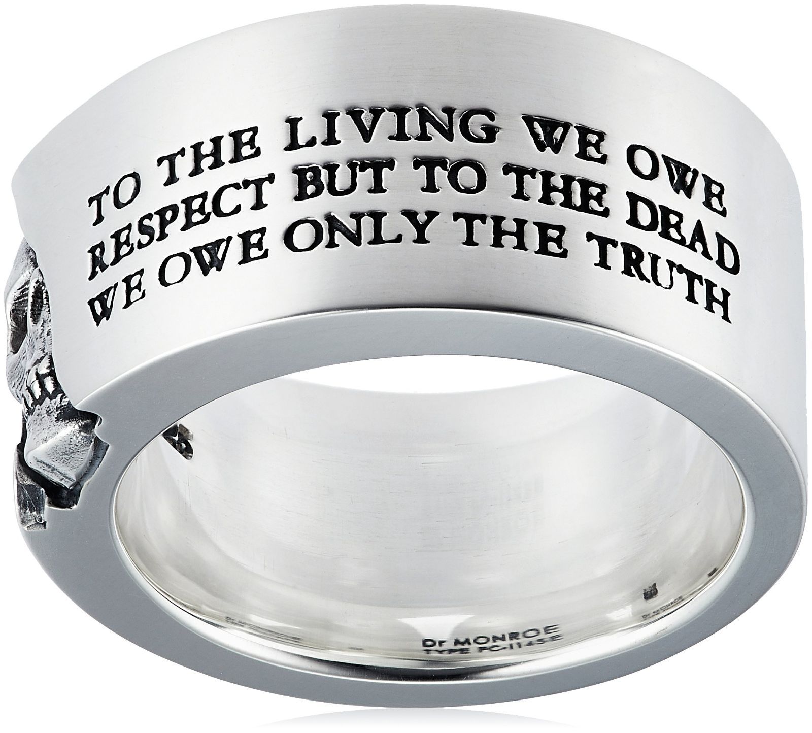 数量 メッセージスカルリング シルバー925 MONROE FC-114SE-SV-20 Dr 日本サイズ20号 ドクターモンロー