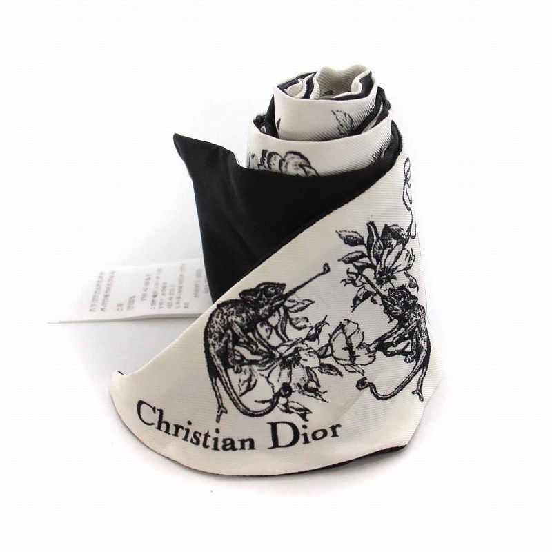 Christian Dior☆美品 ミッツァ/スカーフ 星座・動物・総柄 クリスチャンディオール Christian Dior ミッツァ 星座 動物
