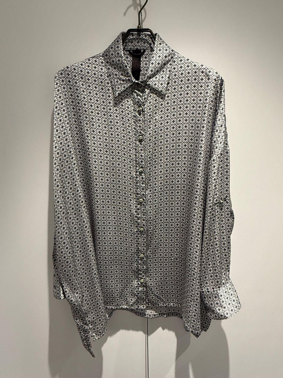 CHROME HEARTS クロムハーツ 総柄 マハルキタ シルクシャツ