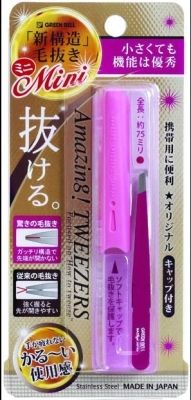  【まとめ買い-12点セット】驚きの毛抜き・ミニ 【 グリーンベル 】 【 メイク 】 リップブラシ