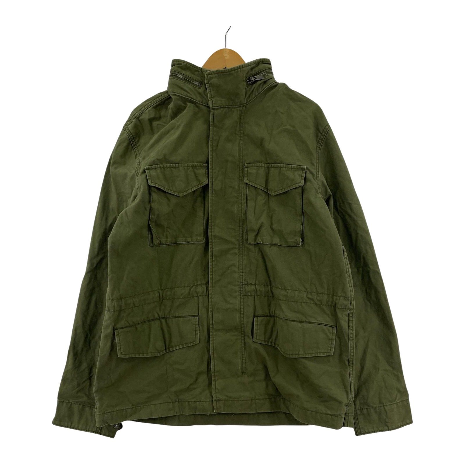 OLDNAVYオールドネイビー ミリタリージャケット sizeL/カーキ - メルカリ